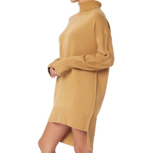 LITA BY CIARA Shoulder Cutout Long Sleeve Turtleneck Tunic Sweater Dress size XL - Picture 4 of 16
